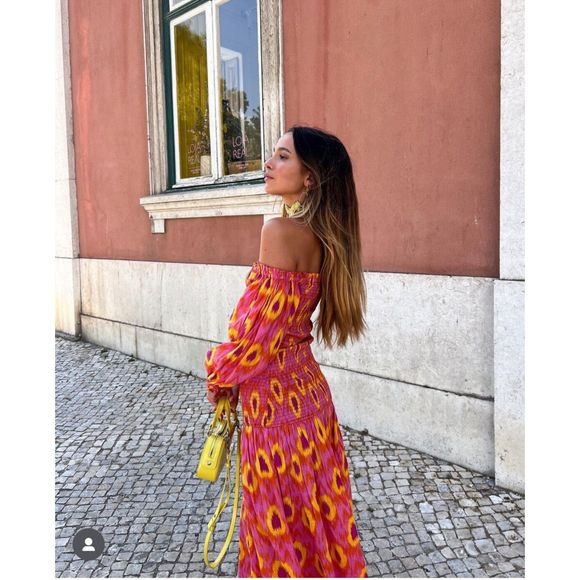 ZARA BLOGGER FAVORITE COTTON MIDI DRESS - Picture 11 of 15